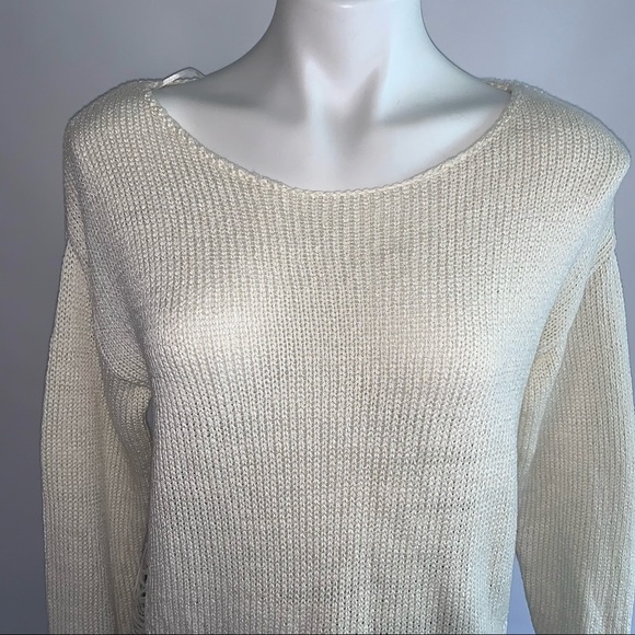 s l a s h e d :: H&M Thrashed Shipwreck Cable Knit Sweater - Picture 7 of 10